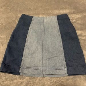 free people denim skirt